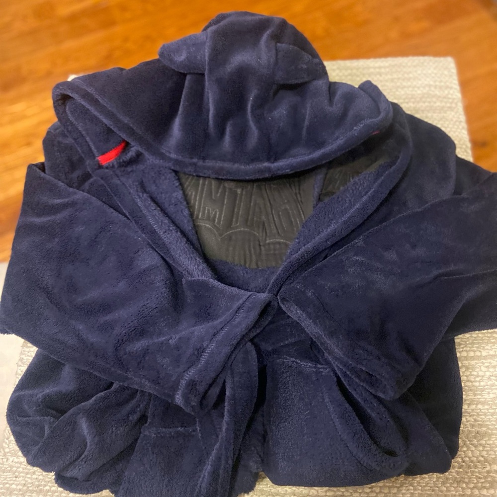 Luxurious Navy Blue Plush Robe